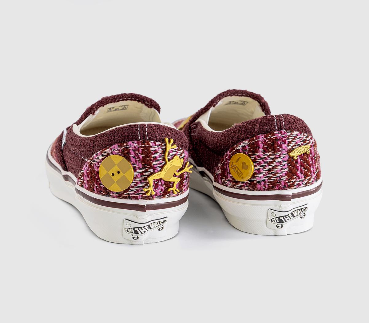 VansLX Classic Slip On 98 TrainersCardigan Brown Pink