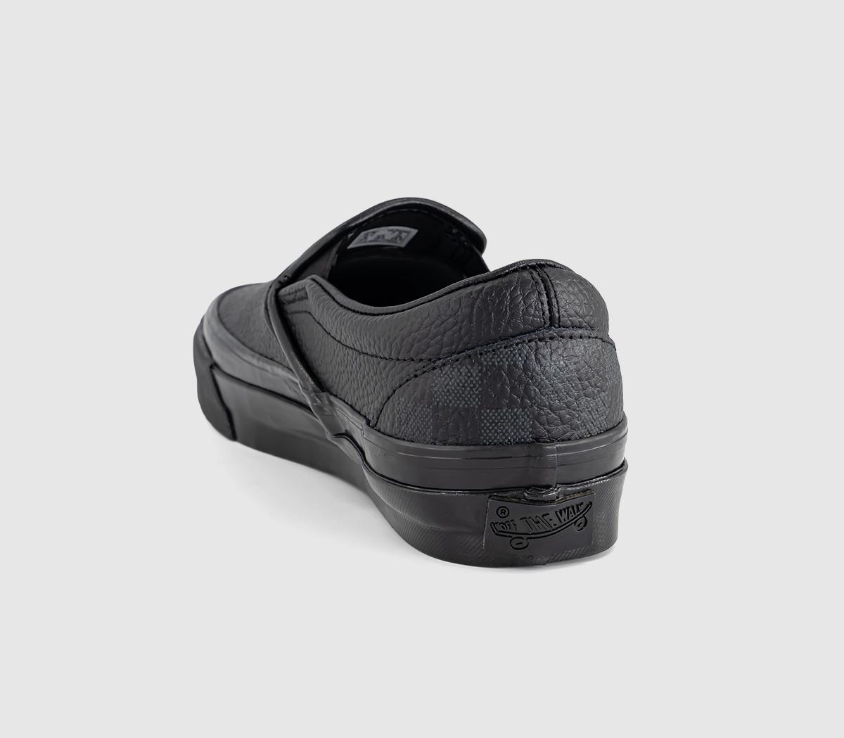 VansLx Classic Slip On 98Leather Black Faded Black