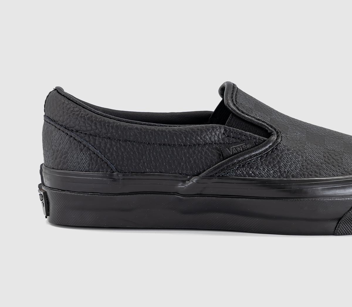 VansLx Classic Slip On 98Leather Black Faded Black
