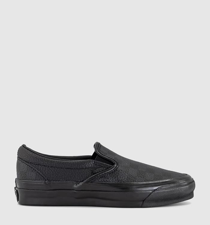 Vans Lx Classic Slip On 98 Leather Black Faded Black