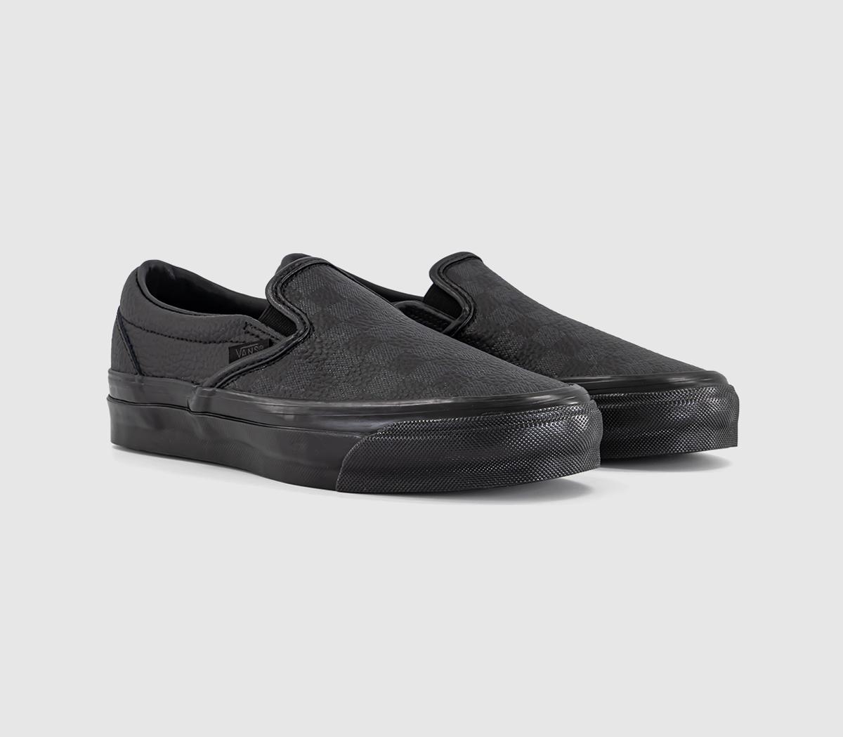VansLx Classic Slip On 98Leather Black Faded Black