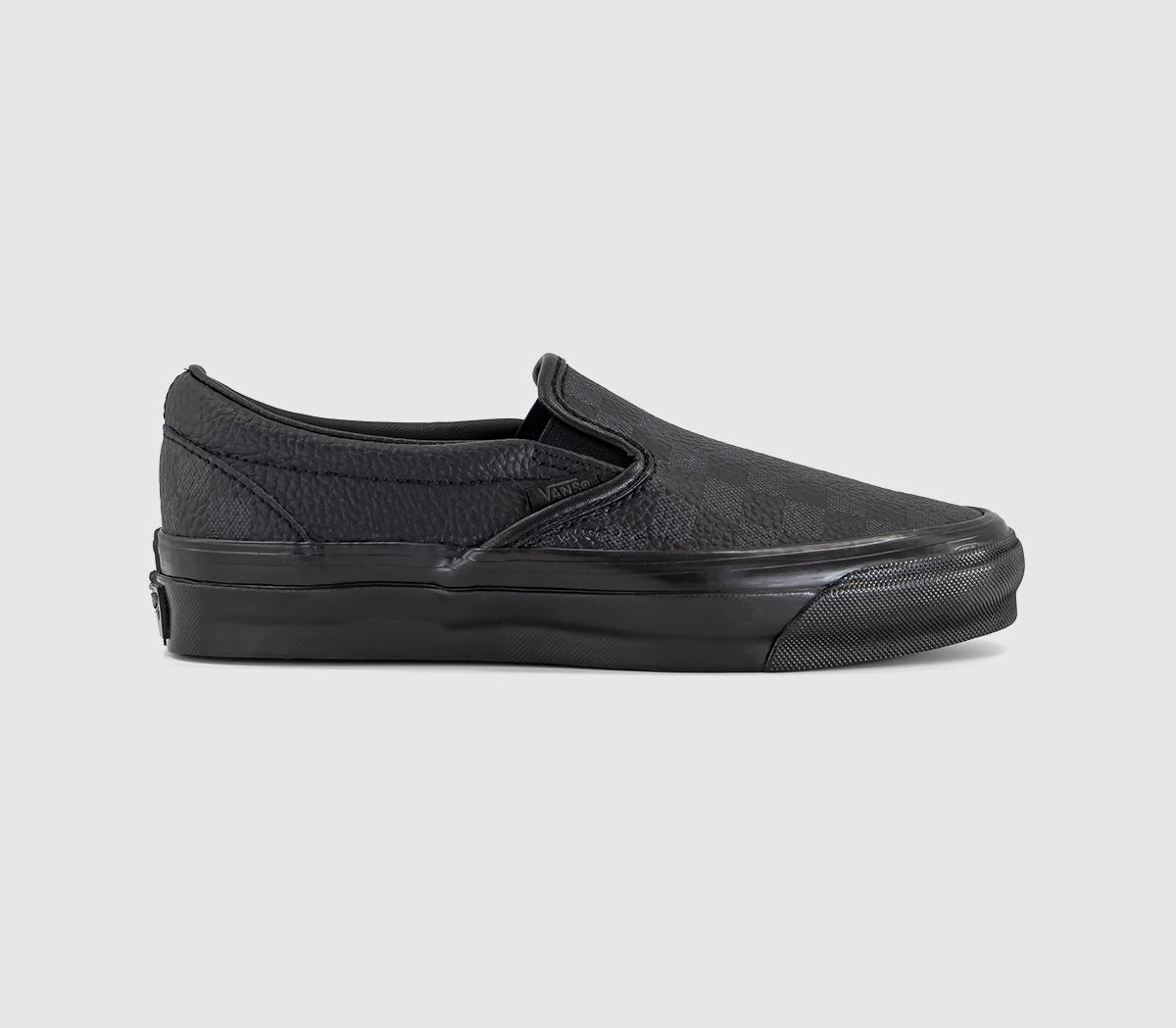 VansLx Classic Slip On 98Leather Black Faded Black