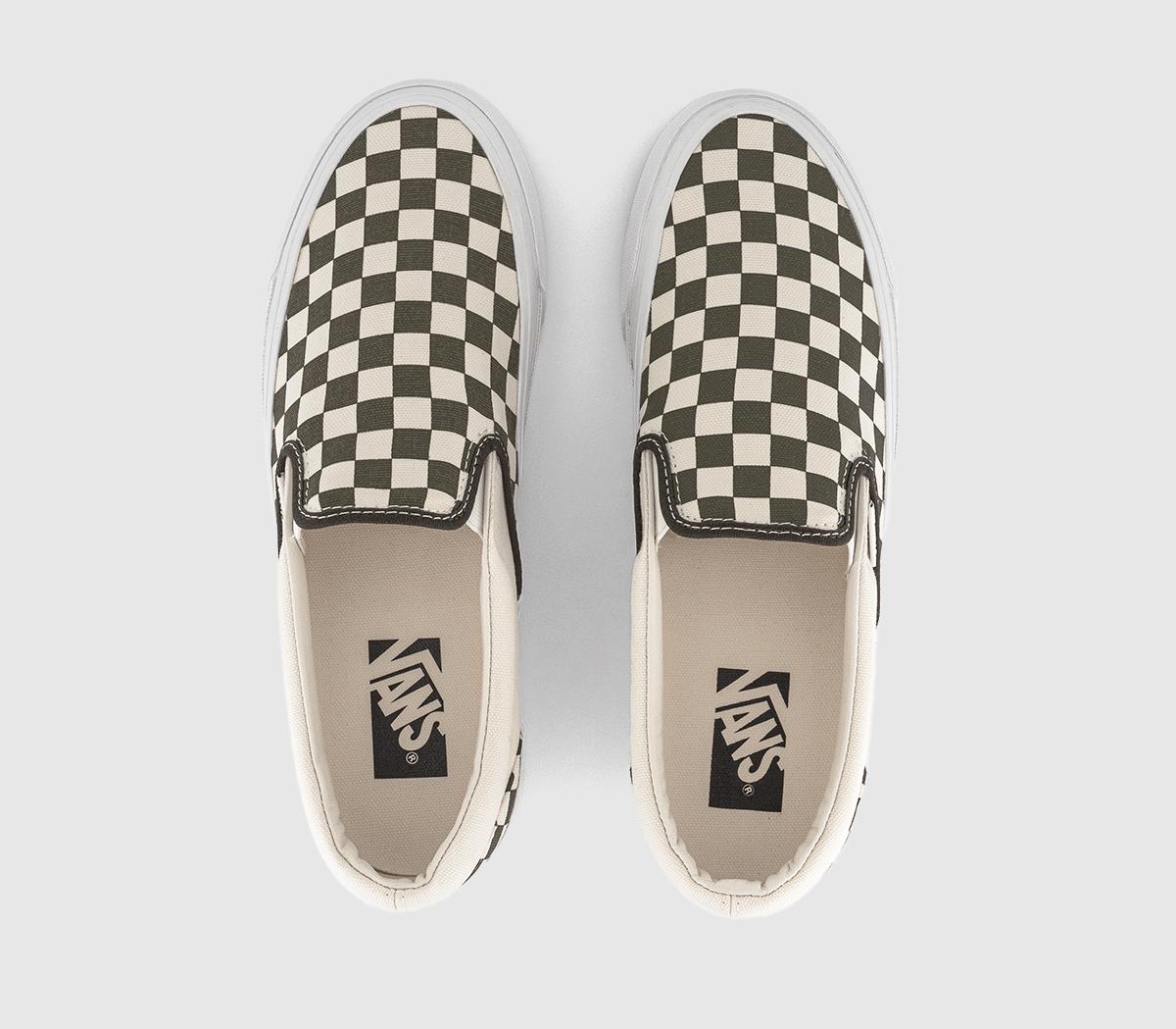 VansLX Classic Slip On 98 TrainersCheckerboard Grape Leaf
