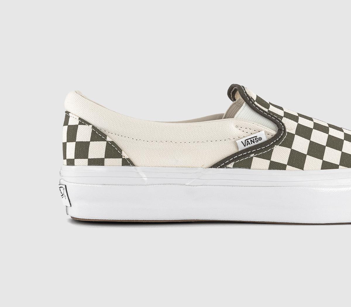 VansLX Classic Slip On 98 TrainersCheckerboard Grape Leaf