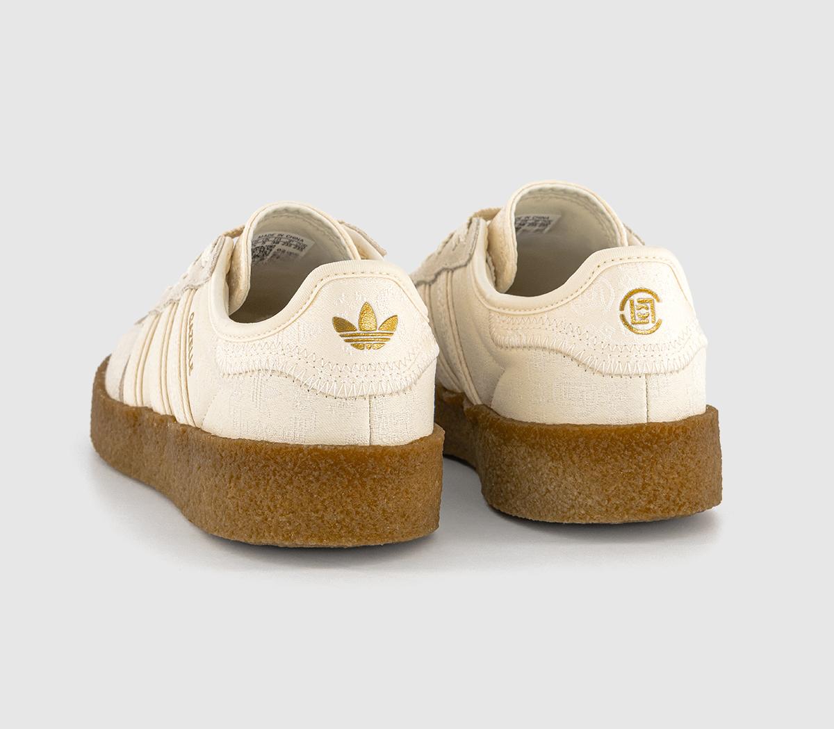 adidas ConsortiumCLOT Gazelle TrainersCream White