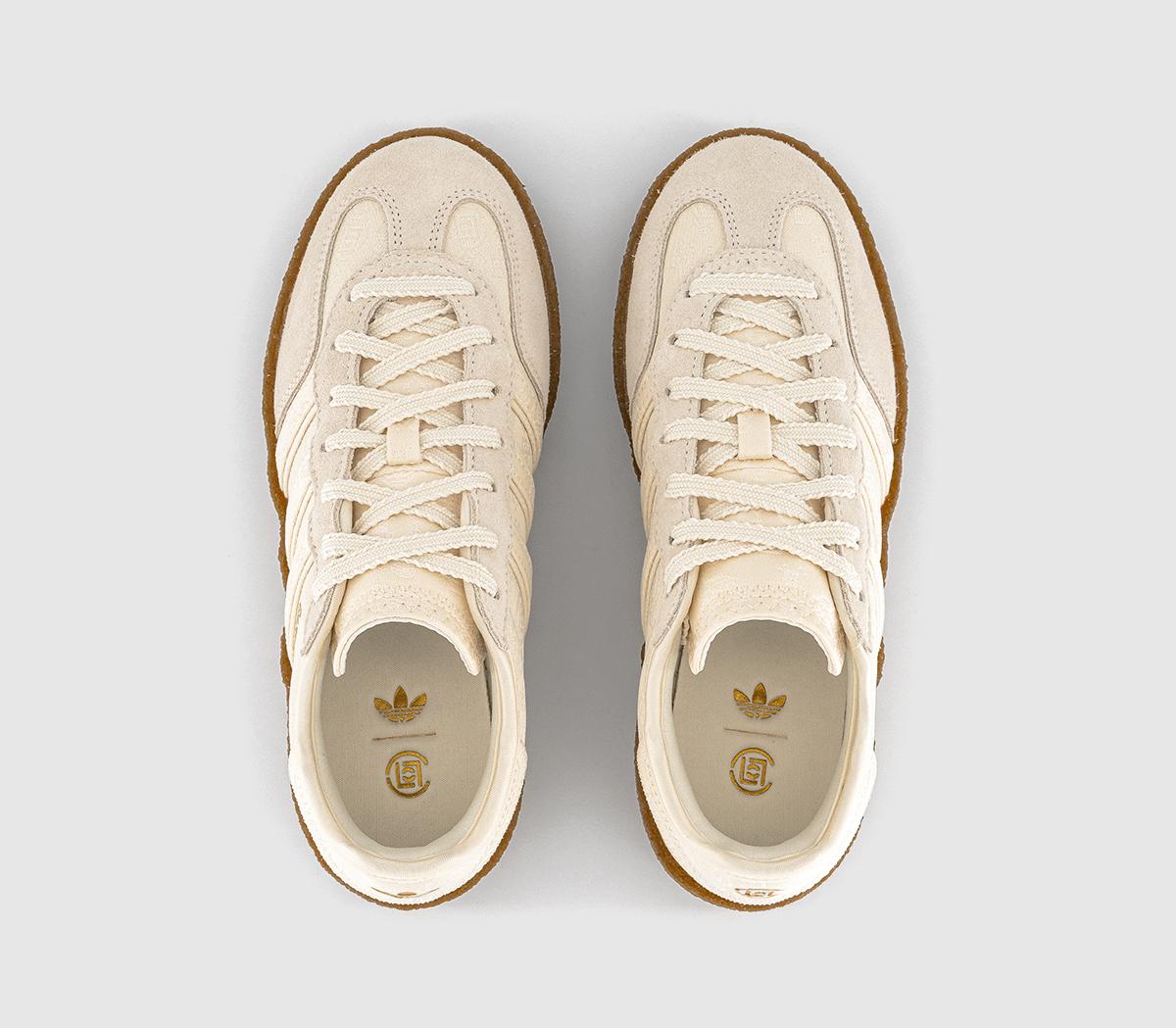 adidas ConsortiumCLOT Gazelle TrainersCream White
