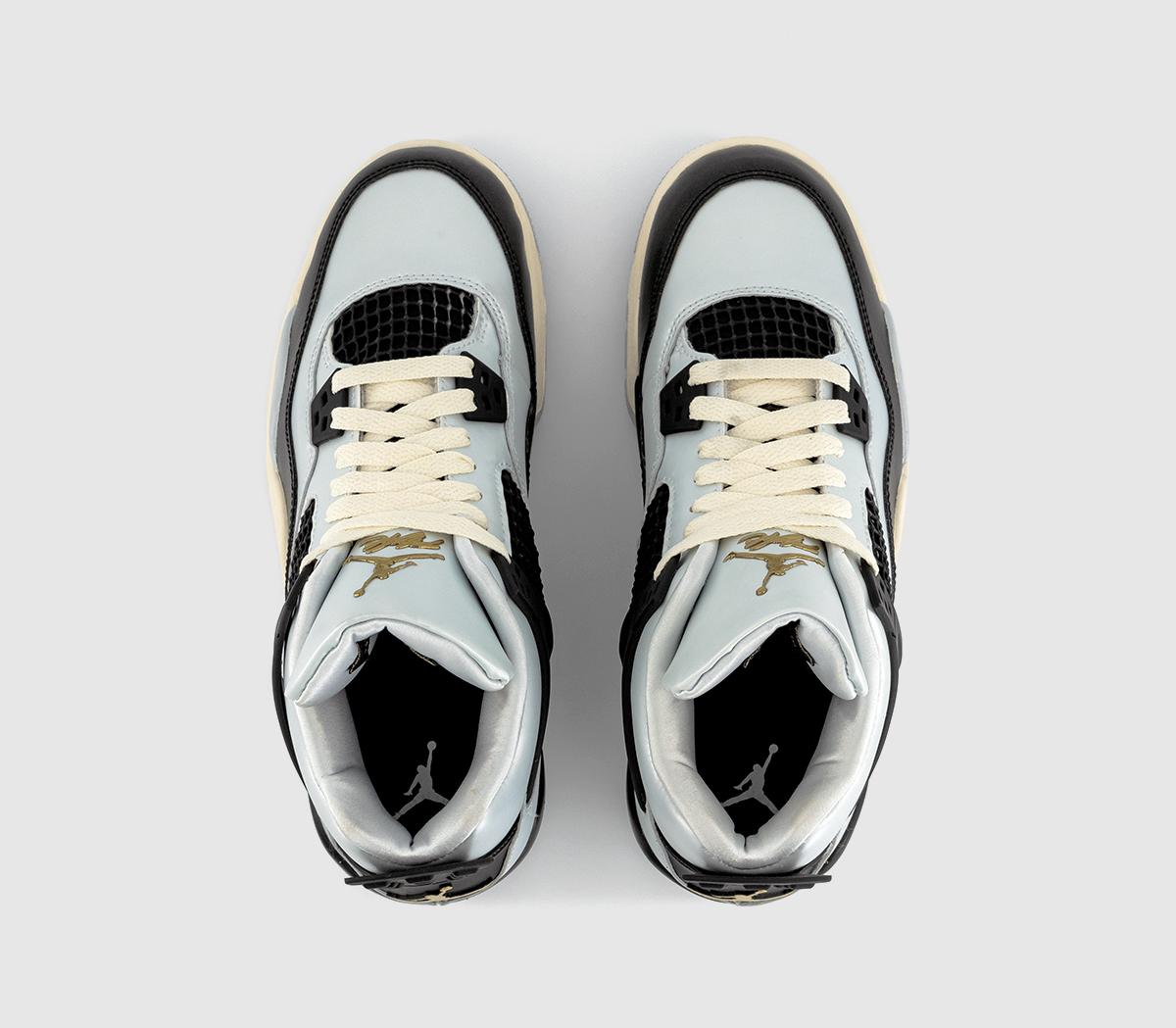 JordanAir Jordan 4 Retro Uni GS TrainersPure Platinum Metallic Gold