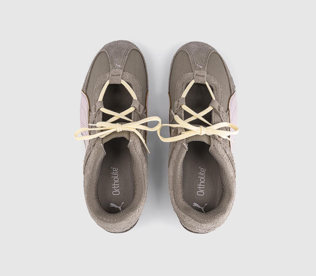 PUMASpeedcat Go TrainersMouse Gray Powder Pink