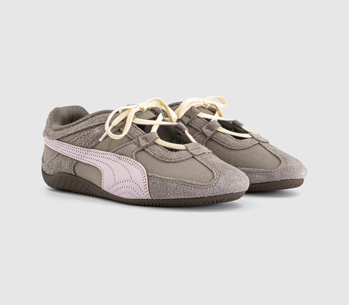PUMASpeedcat Go TrainersMouse Gray Powder Pink