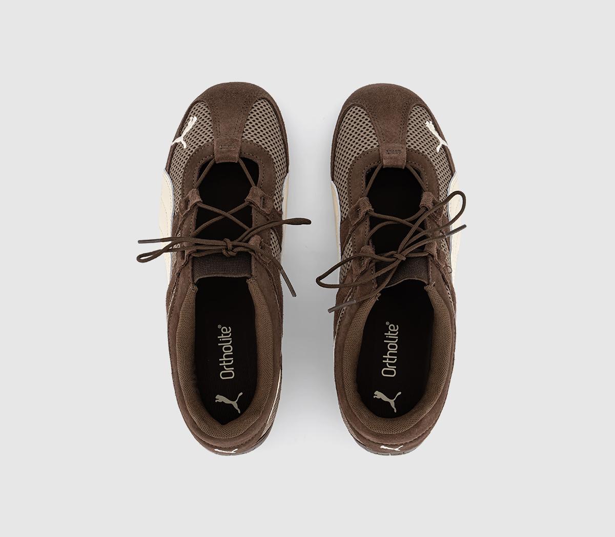PUMA Speedcat Go Trainers Chocolate Alpine Snow - Women's Trainers