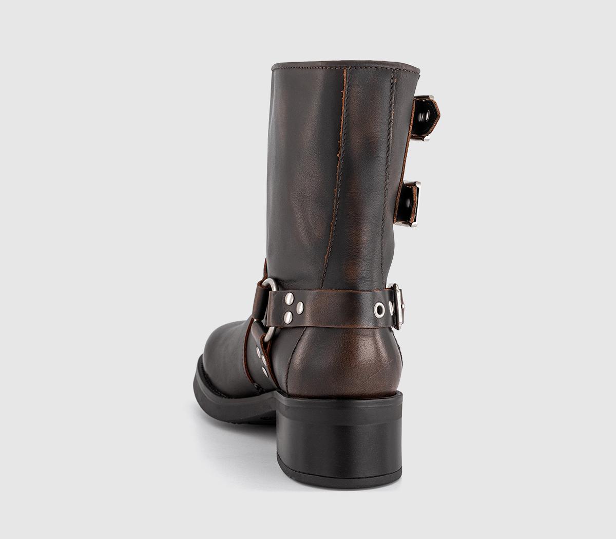 Steve Madden Becase Leather Boots Steve Madden Becase Leather Boots Brown