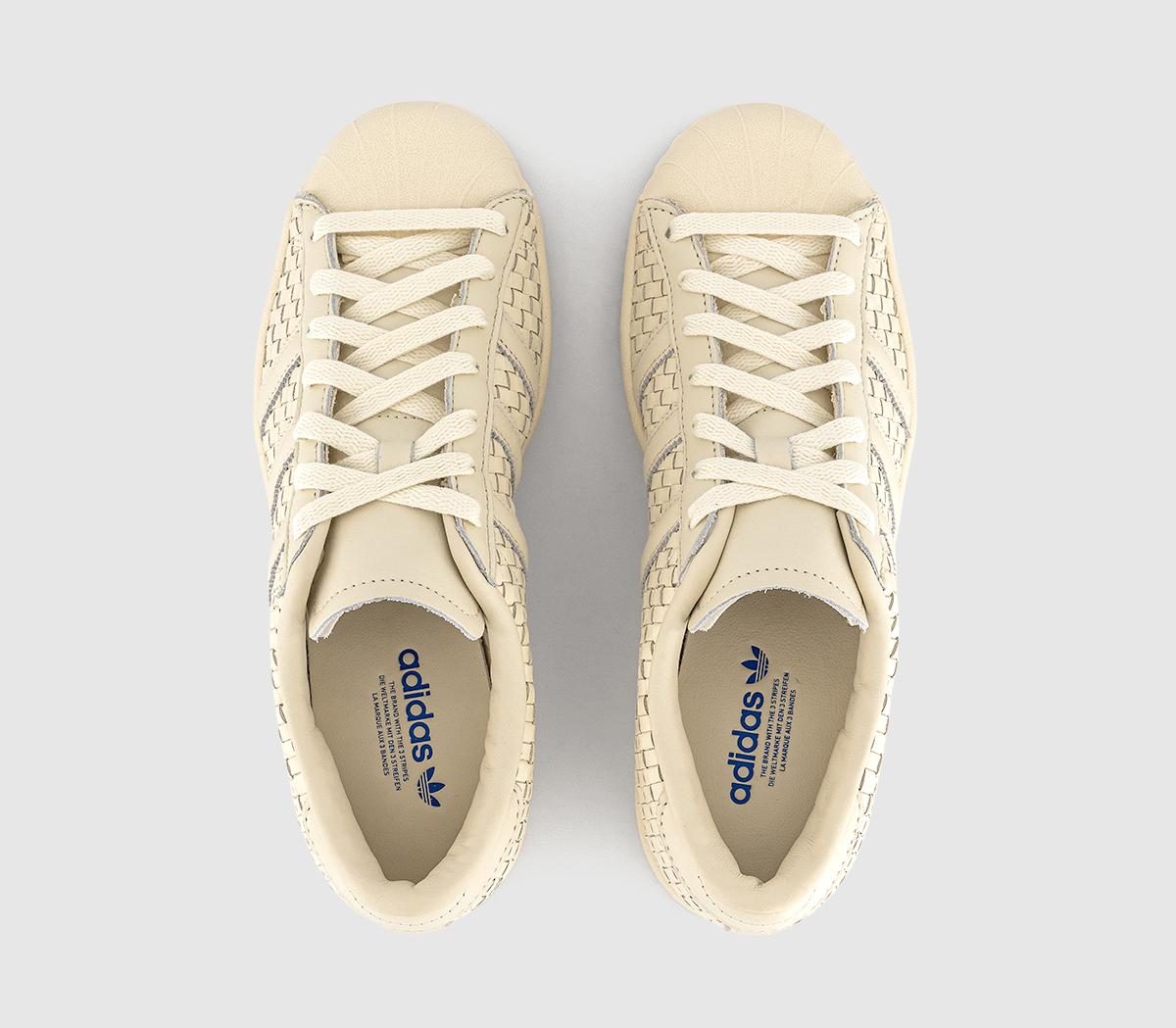 adidas Superstar Vintage Trainers Cream White Cream White Blue
