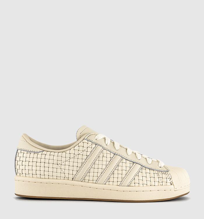 adidas Superstar Vintage Trainers Cream White Cream White Blue