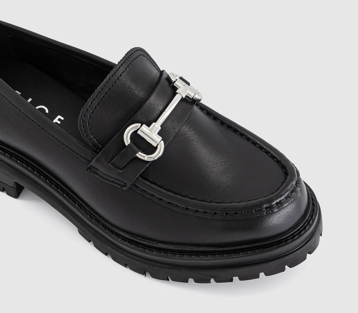 OFFICEFreely Chunky Leather Trim Loafers OFFICEFreely Chunky Leather Trim LoafersBlack Leather