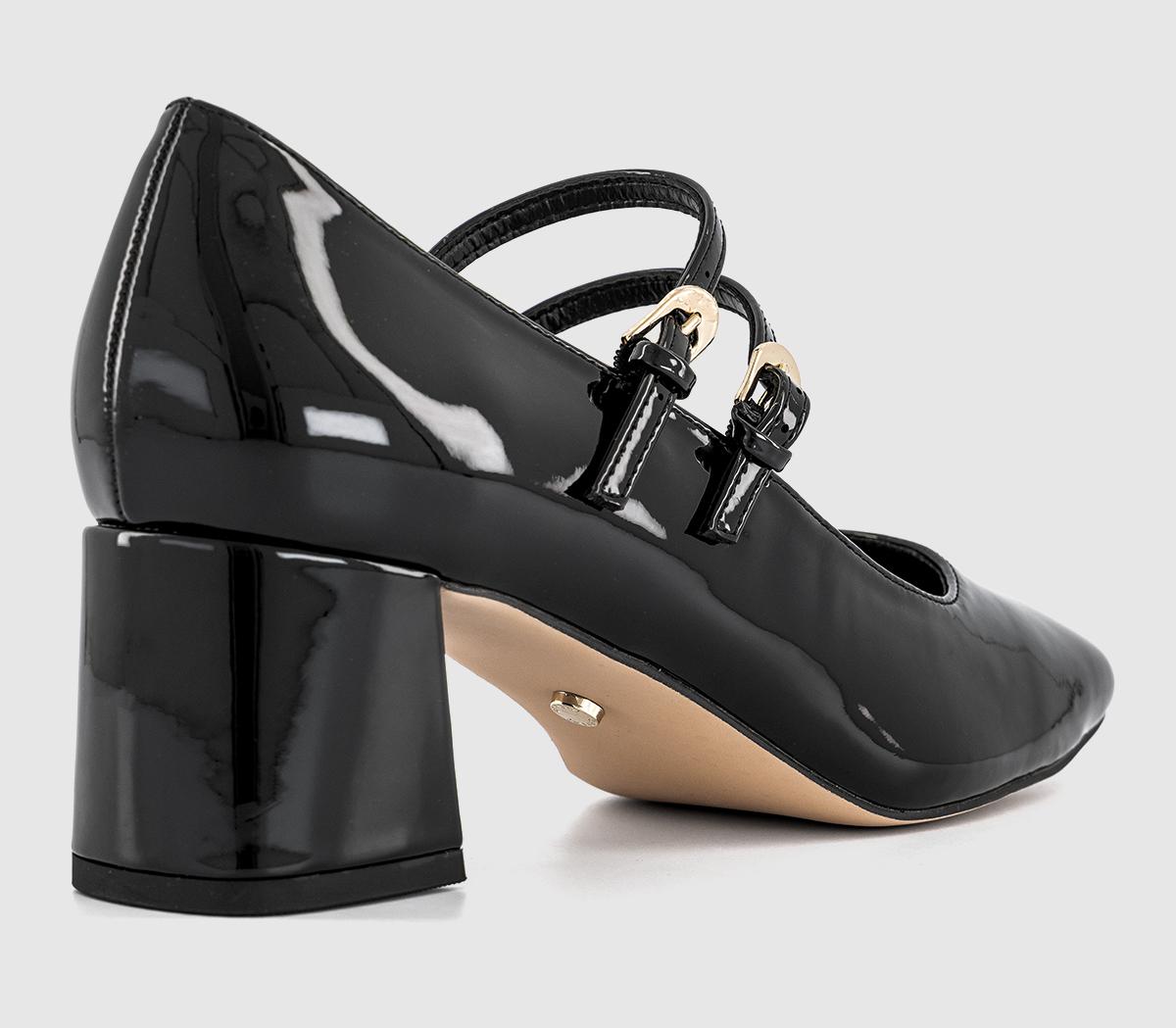 OFFICEMadeleine Two Strap Block Mary Jane Heels OFFICEMadeleine Two Strap Block Mary Jane Heels Black