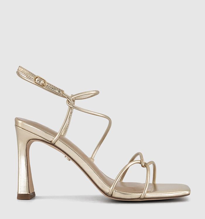 OFFICE Hero Strappy Heeled Sandals Gold