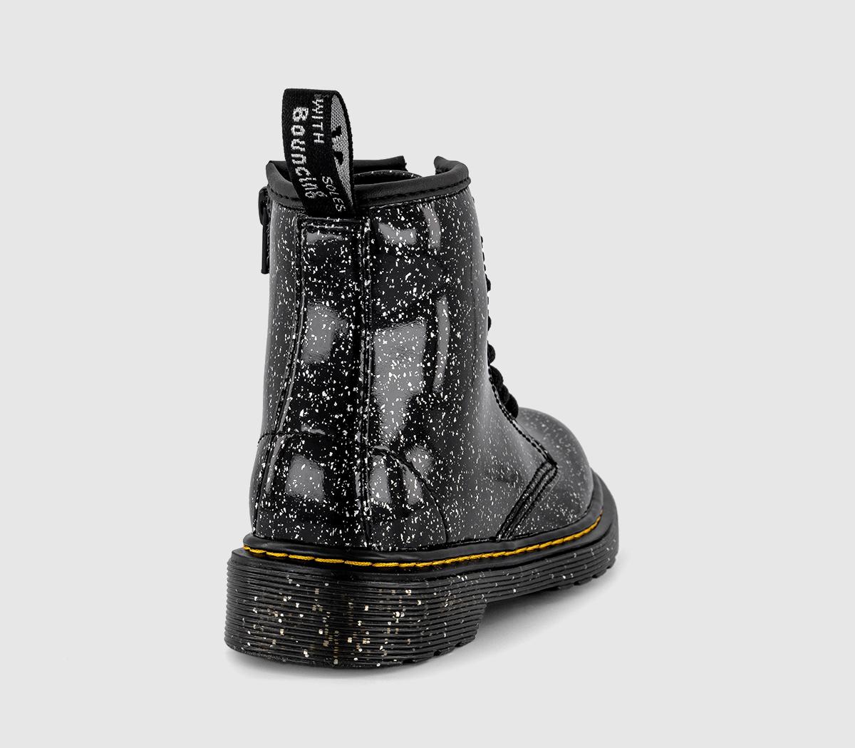 Dr. Martens1460 Youth Cosmic Glitter BootsBlack Silver Glitter