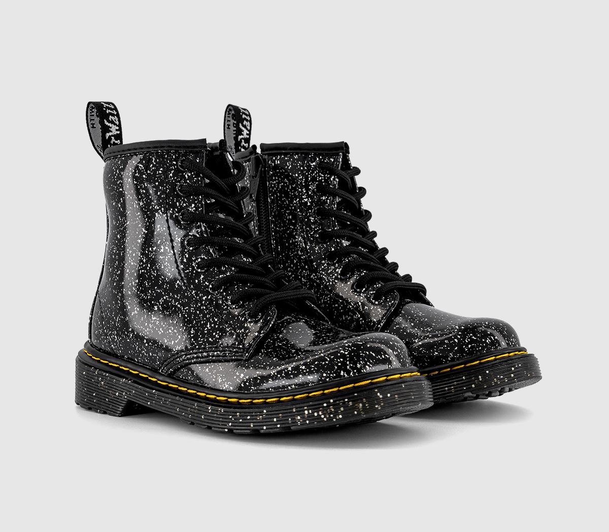 Dr. Martens1460 Youth Cosmic Glitter BootsBlack Silver Glitter