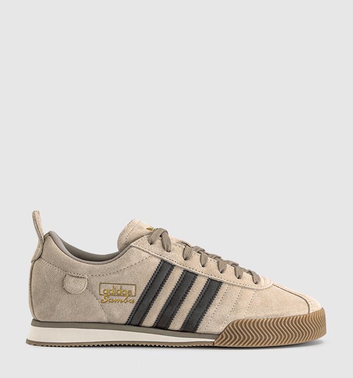 adidas Samba 62 Trainers Crystal Linen Dark Brown Gum