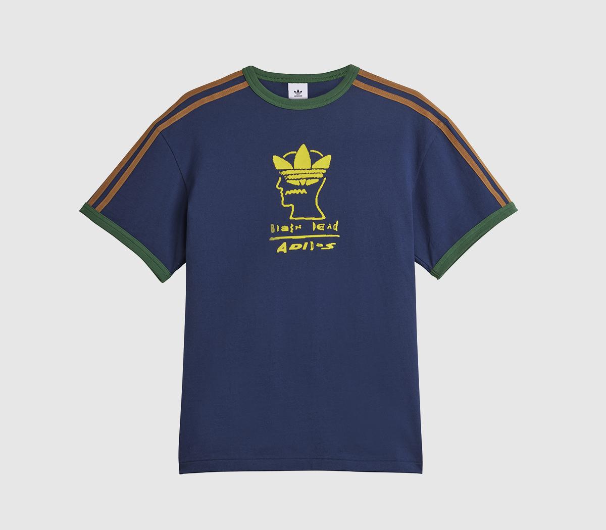 adidas Consortium Men’s Brain Dead T Shirt Collegiate Navy Blue, Size: XL adidas Consortium Men’s Brain Dead T Shirt Collegiate Navy Blue, Size: XL