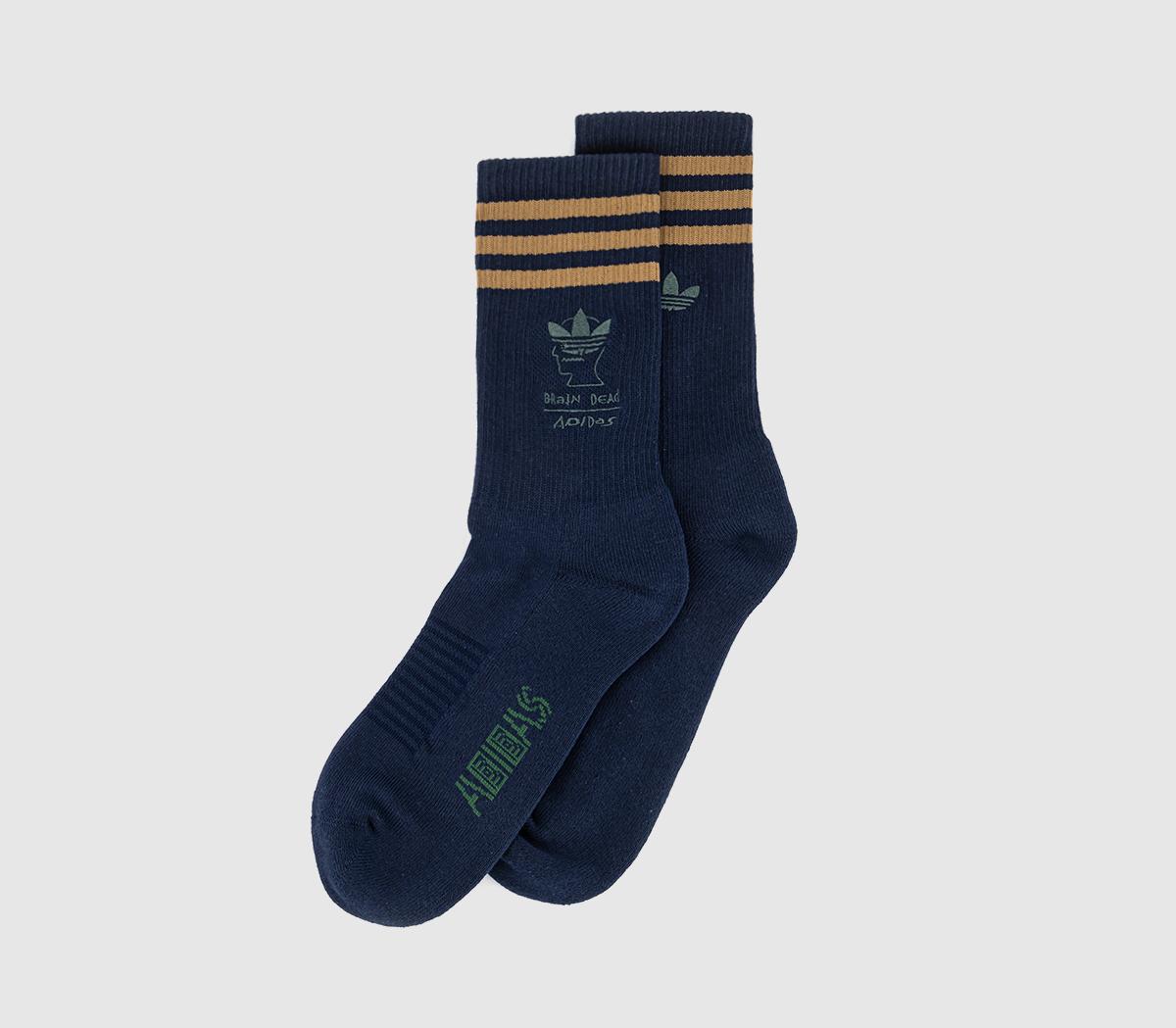 adidas ConsortiumBrain Dead SocksCollegiate Navy