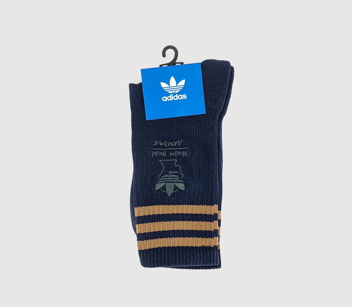 adidas ConsortiumBrain Dead SocksCollegiate Navy