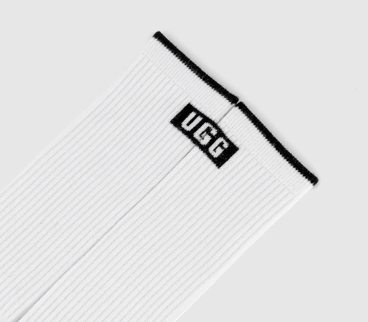 UGGTrent Crew Socks UGGTrent Crew SocksWhite Black