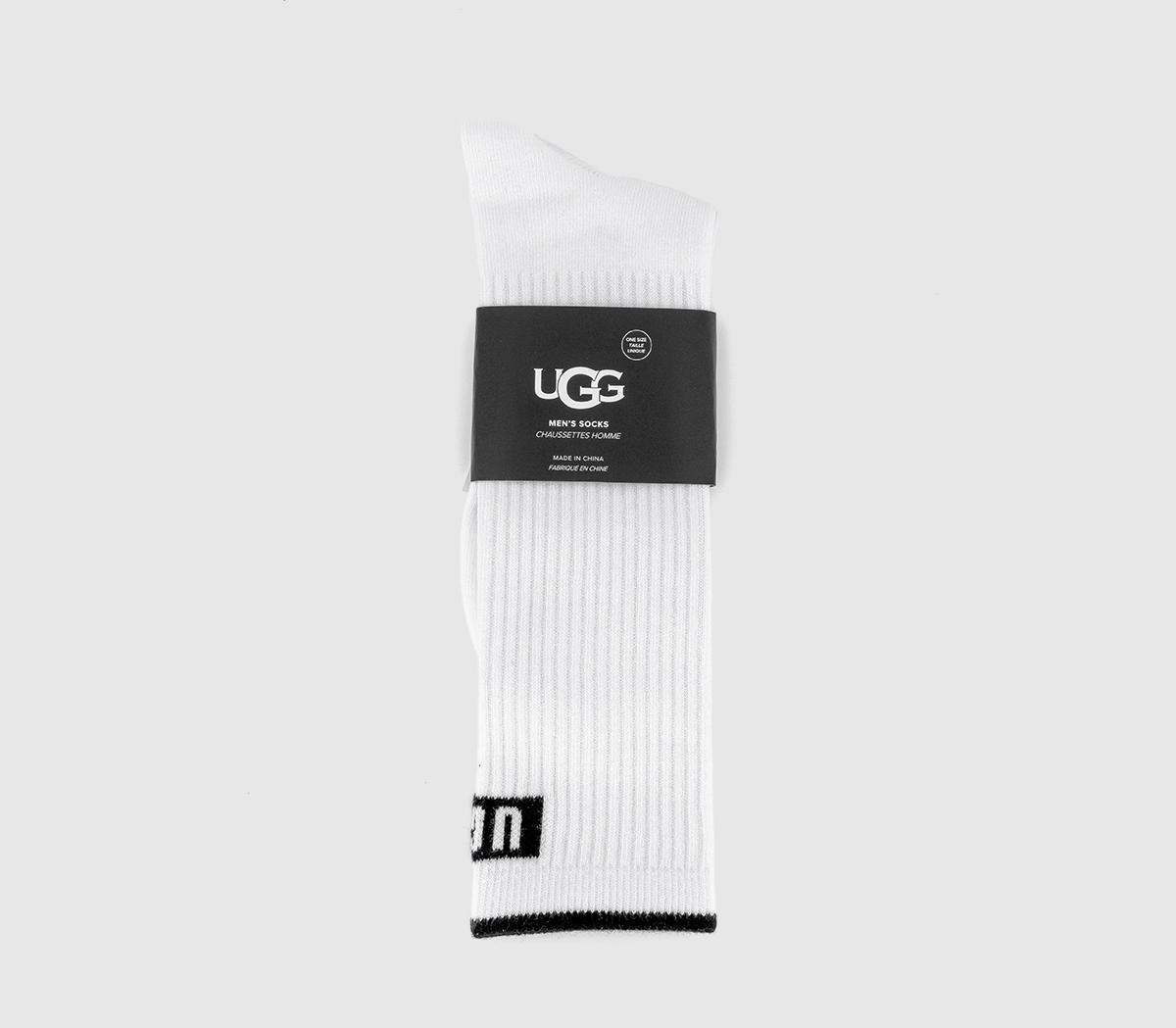 UGGTrent Crew Socks UGGTrent Crew SocksWhite Black