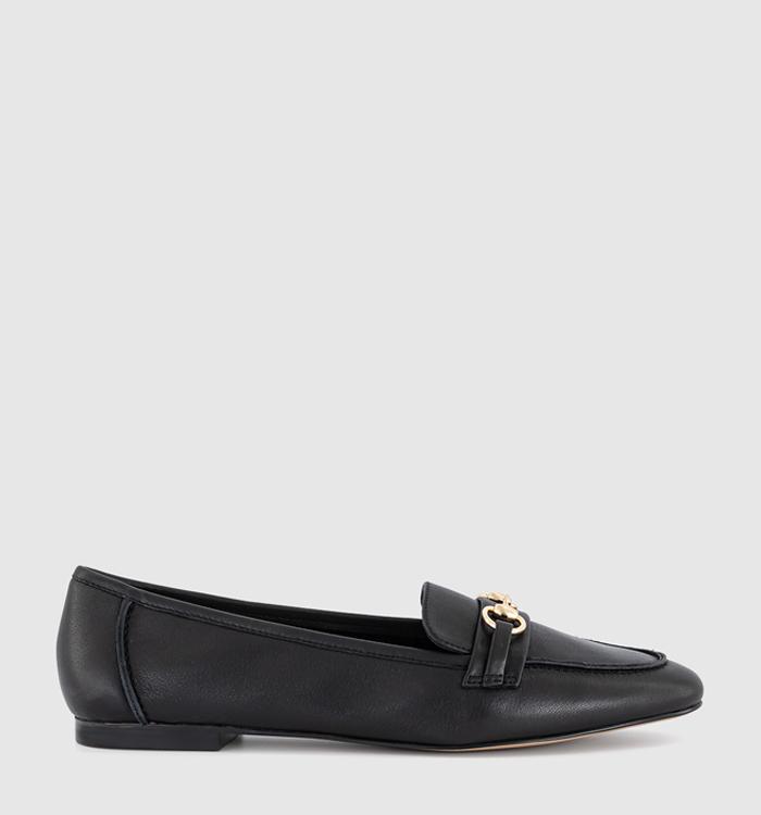 OFFICE Felix Trim Loafers Black Leather