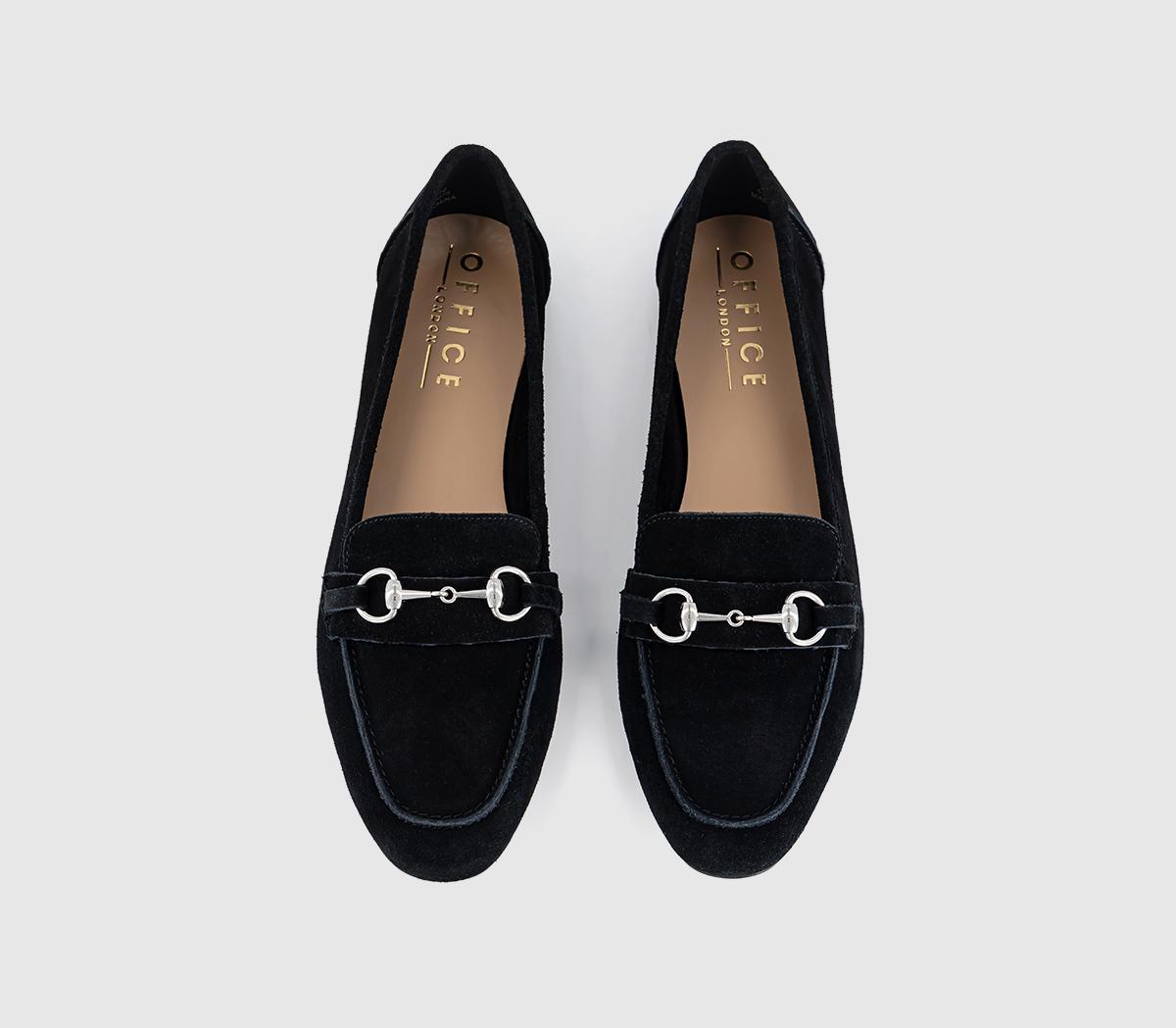 OFFICEFelix Trim LoafersBlack Suede