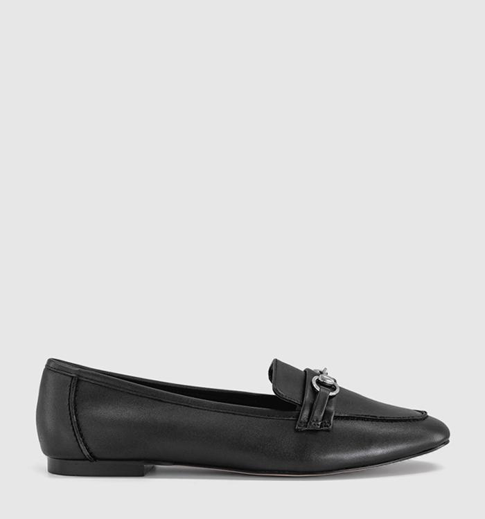 OFFICE Felix Trim Loafers Shiny Black Leather