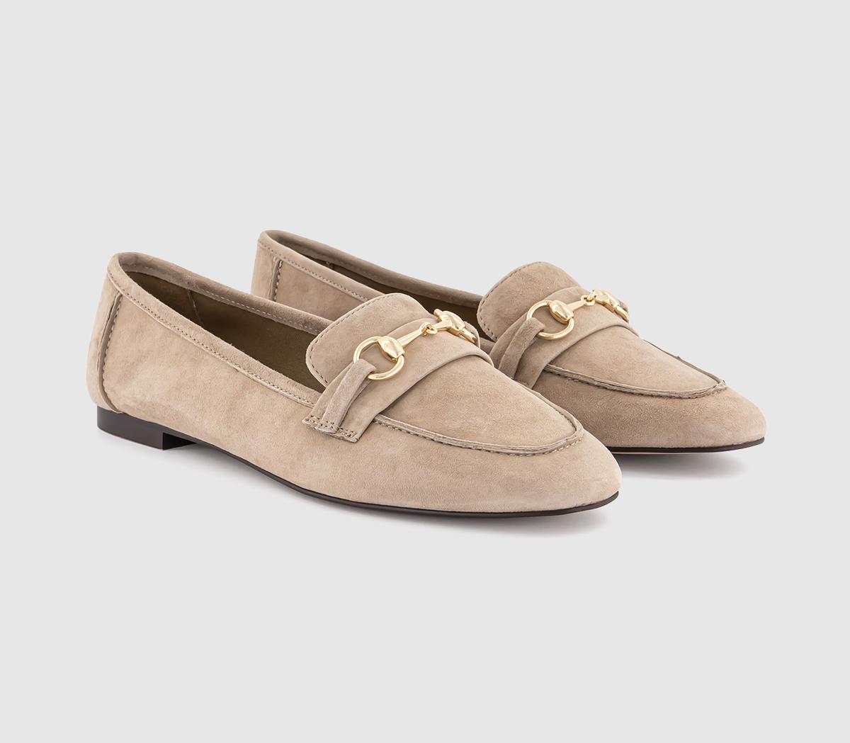 OFFICE Felix Trim Loafers OFFICE Felix Trim Loafers Beige Suede