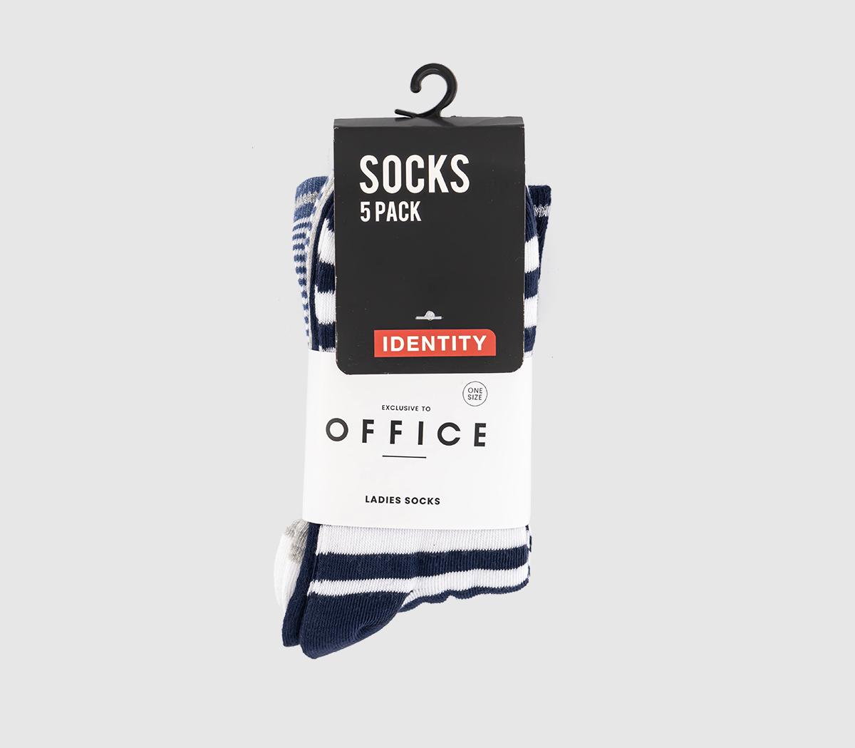OFFICE Multi Ankle Socks 5 Pack OFFICE Multi Ankle Socks 5 Pack Multi