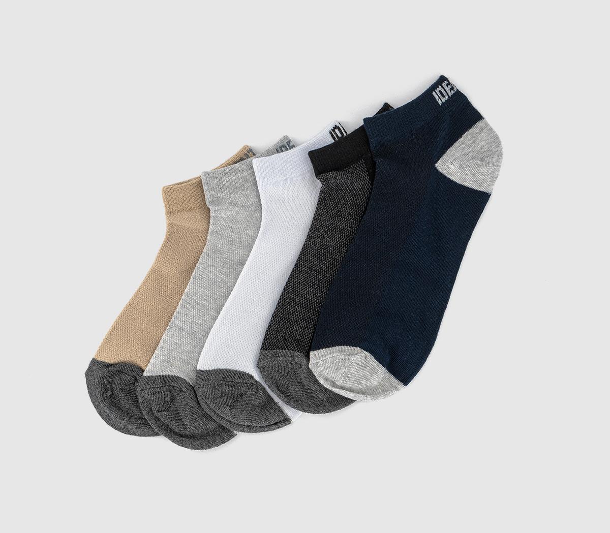 OFFICETrainer Liner Socks 5 Pack OFFICETrainer Liner Socks 5 PackMulti