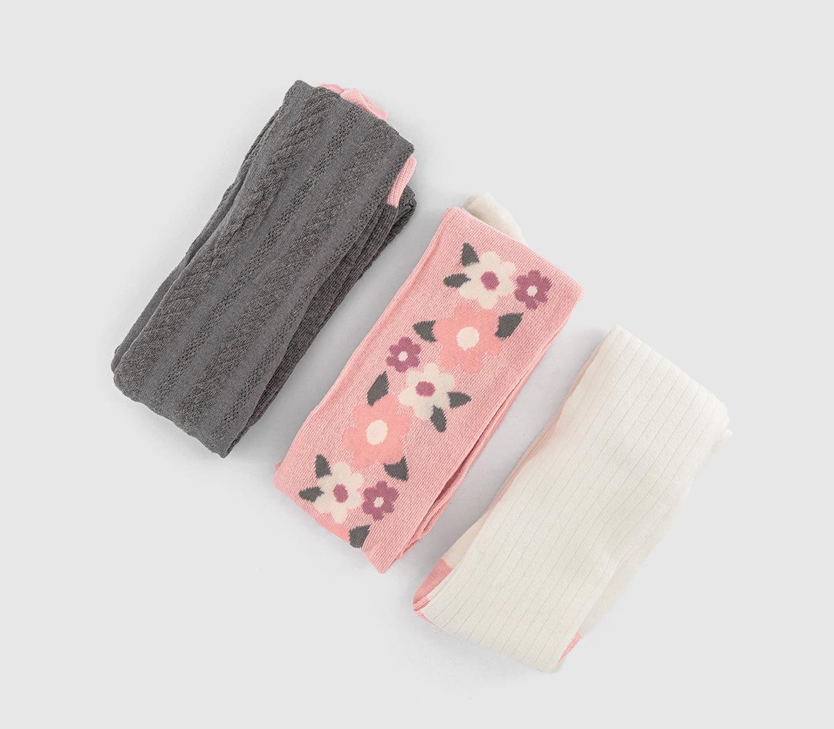 OFFICE Kids Floral Tights 3 Pack OFFICE Kids Floral Tights 3 Pack Multi