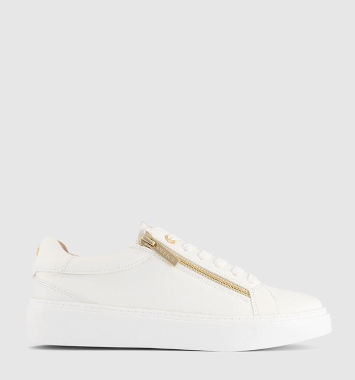 OFFICE Toronto Side Zip Trainers White