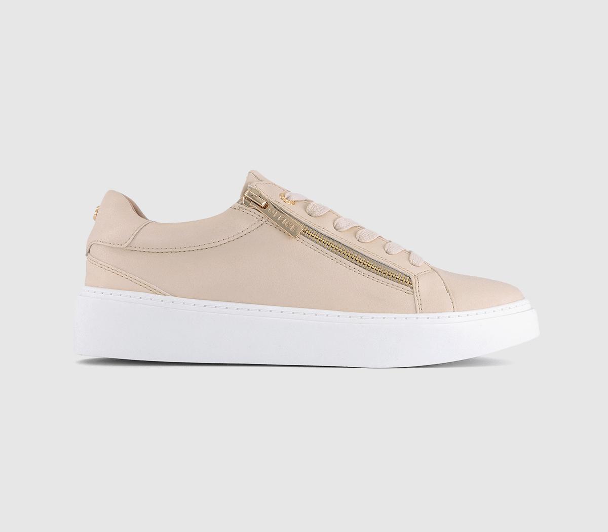 OFFICEToronto Side Zip Trainers OFFICEToronto Side Zip TrainersCream