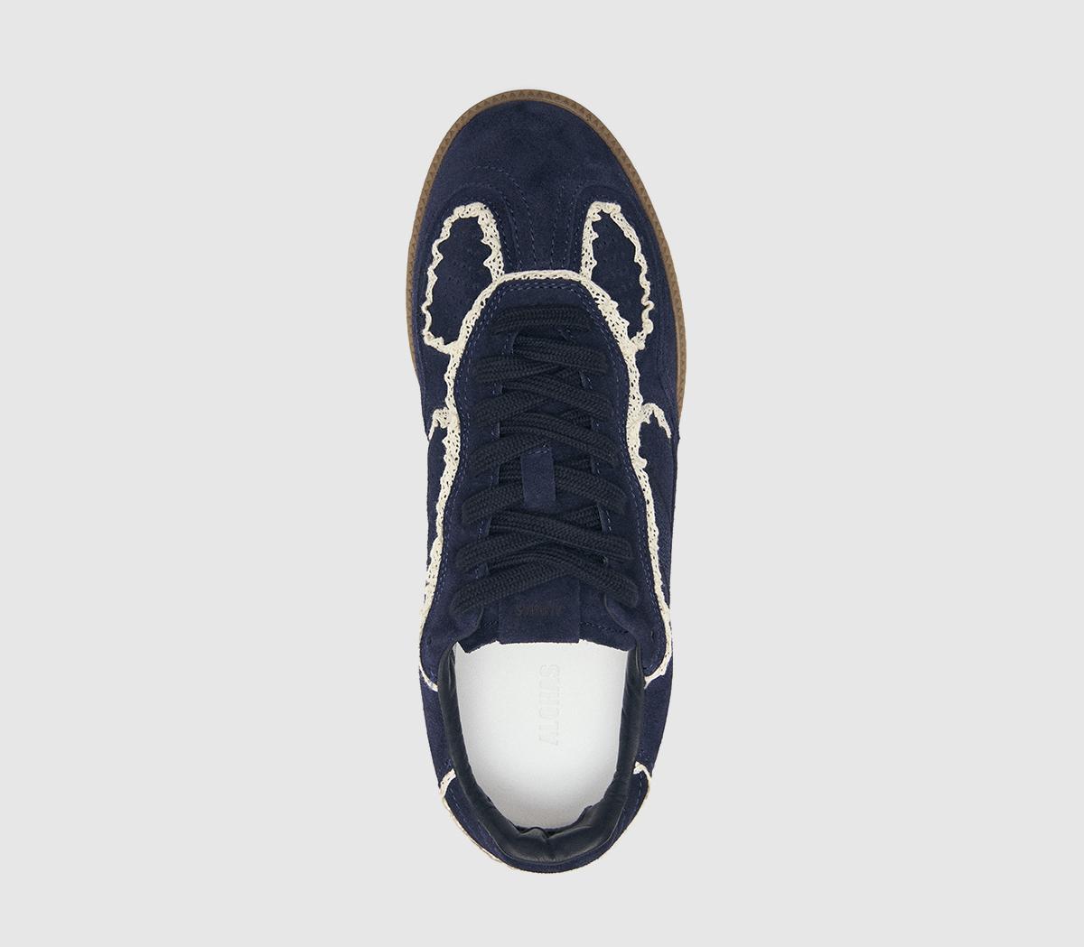ALOHASTB490 Crochet SneakersNavy Suede