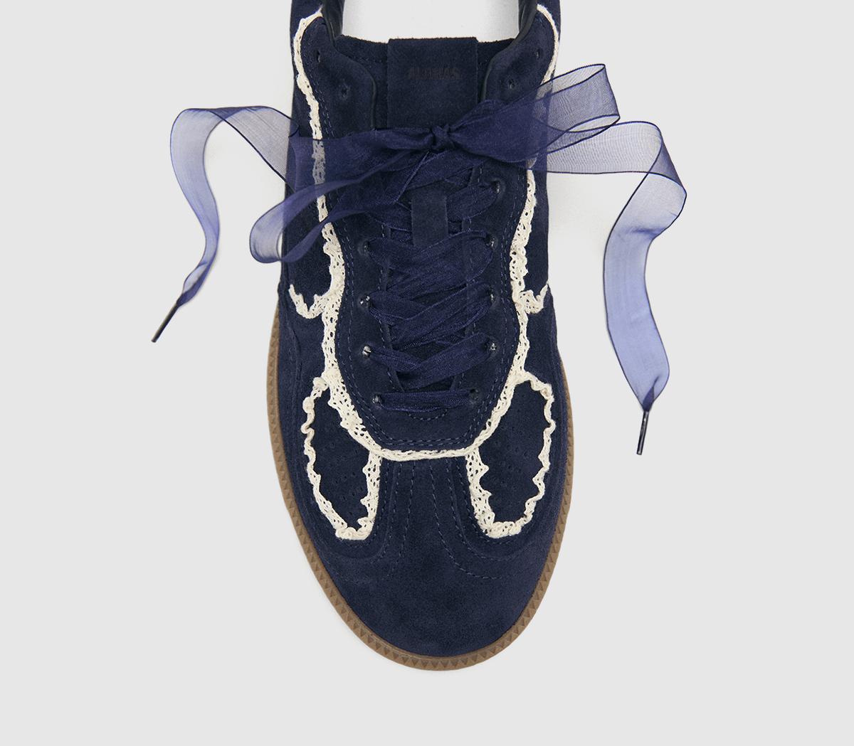 ALOHASTB490 Crochet SneakersNavy Suede