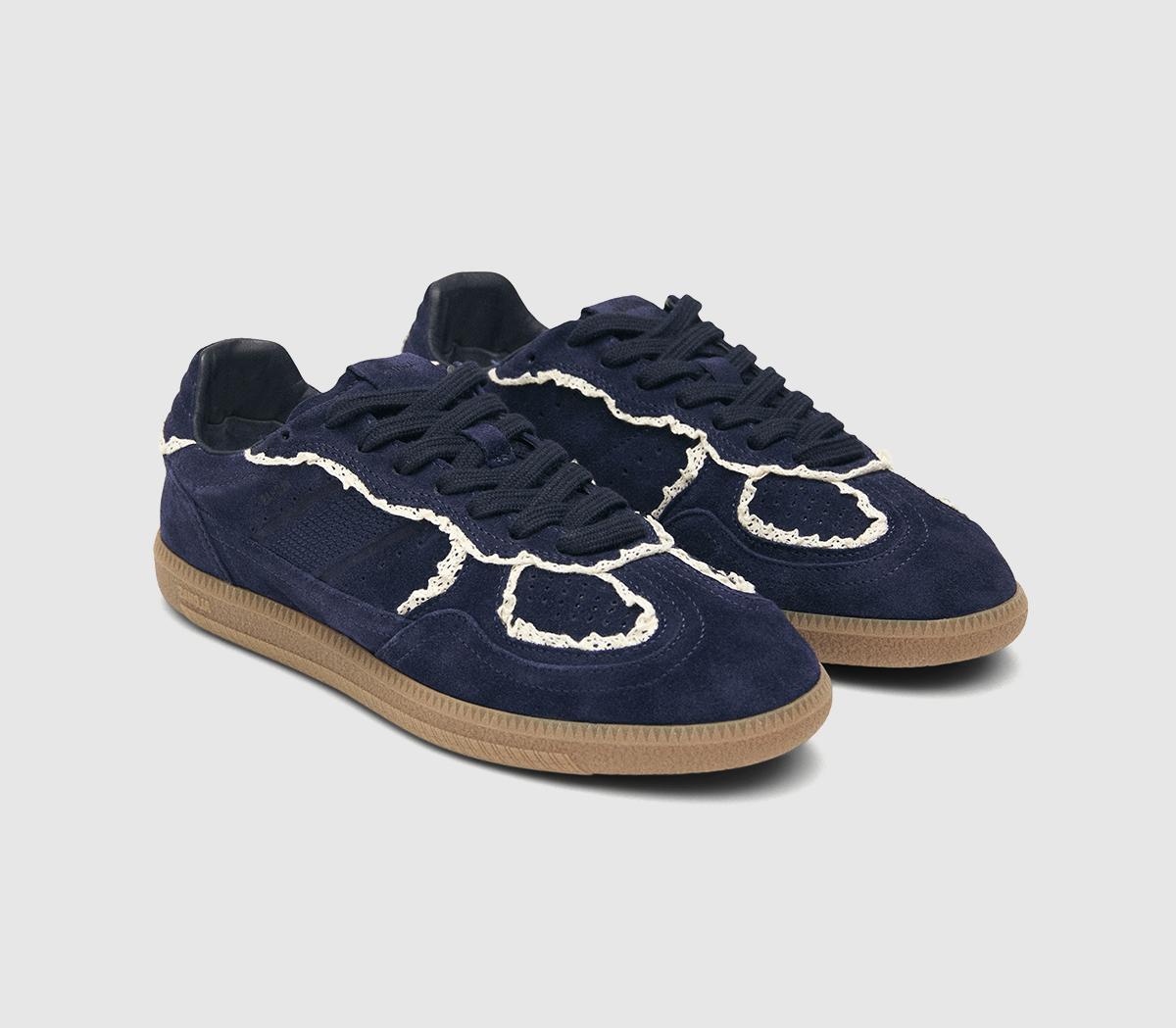 ALOHASTB490 Crochet SneakersNavy Suede