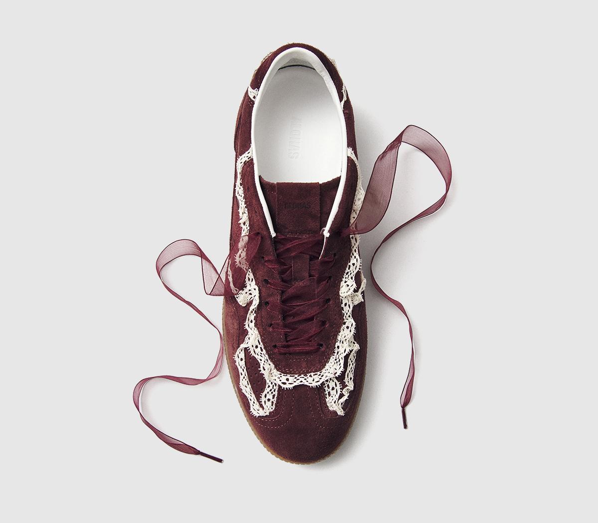 ALOHASTB490 Crochet Sneakers ALOHASTB490 Crochet SneakersBurgundy