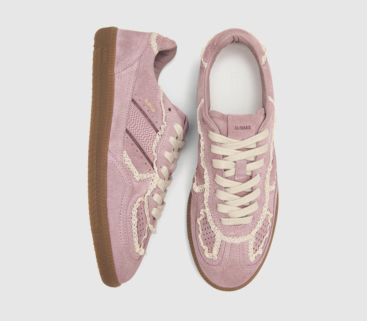 ALOHAS TB490 Crochet Sneakers Pink - Flat Shoes for Women