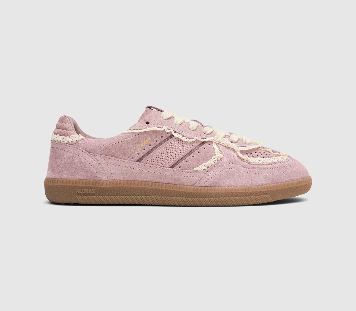 ALOHAS TB490 Crochet Sneakers Pink - Flat Shoes for Women