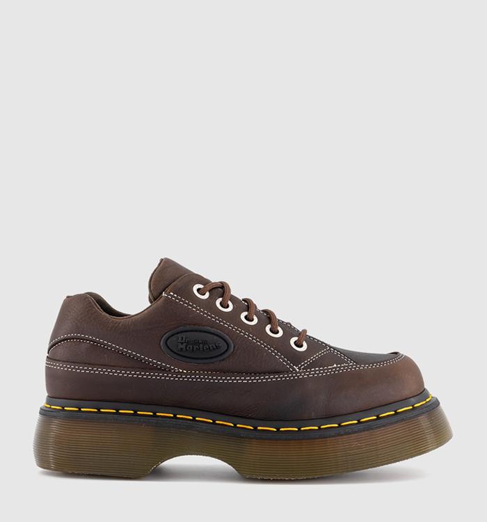 Dr. Martens Buzz 5 Eye Shoes Dark Brown Grizzly