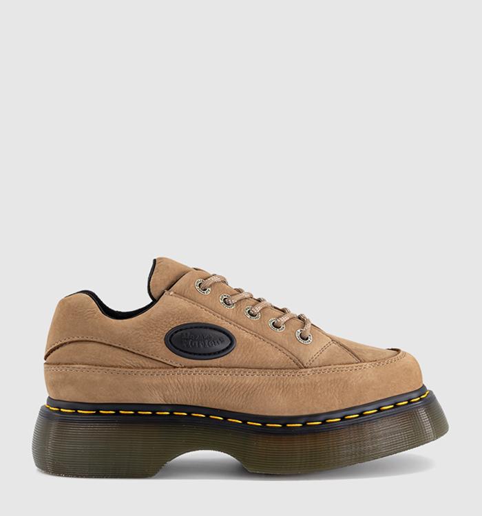 Dr. Martens Buzz 5 Eye Shoes Cocoa Brown Milled Nubuck