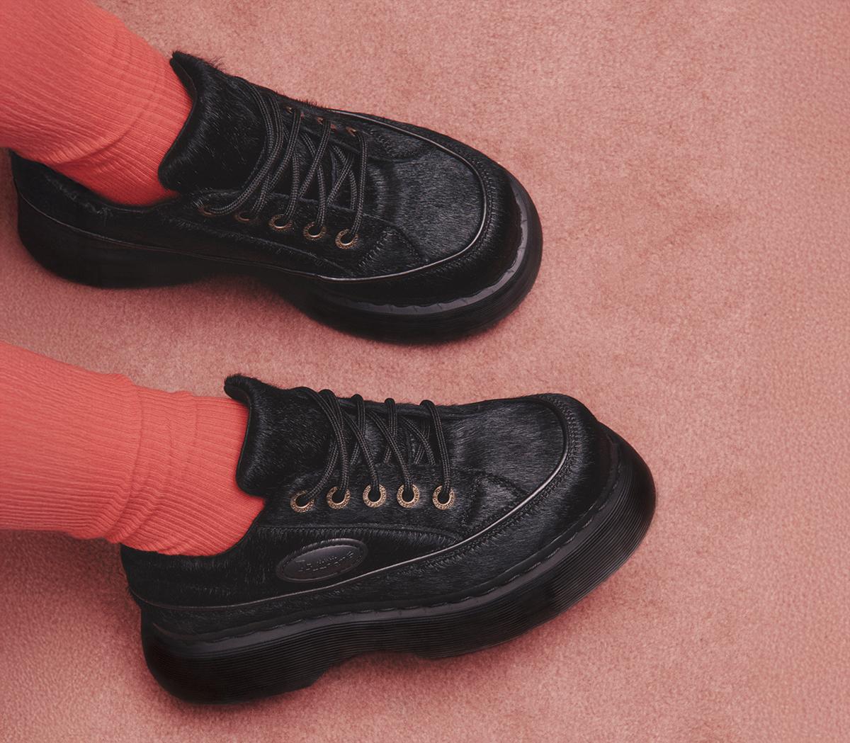 Dr. MartensBuzz 5 Eye ShoesBlack Hair On