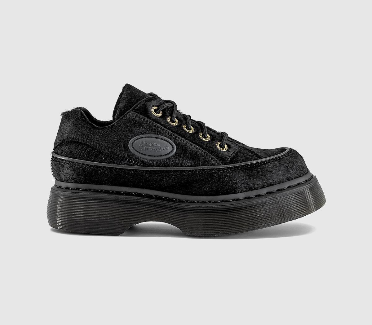 Dr. Martens Buzz 5 Eye Shoes Black Hair On - Dr. Martens Buzz