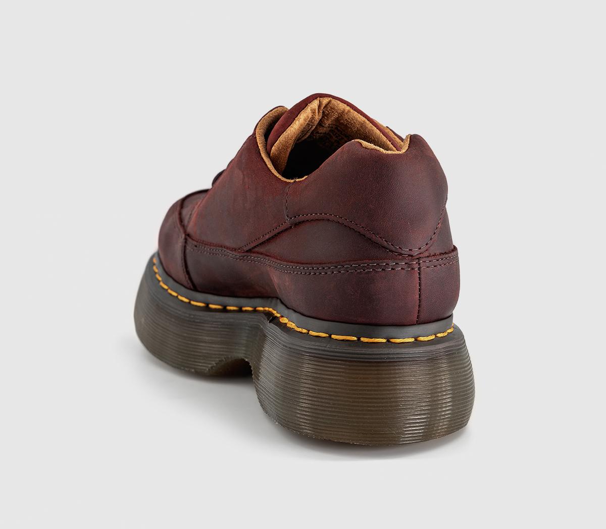 Dr. MartensBuzz 5 Eye ShoesCherry Red Crazy Horse