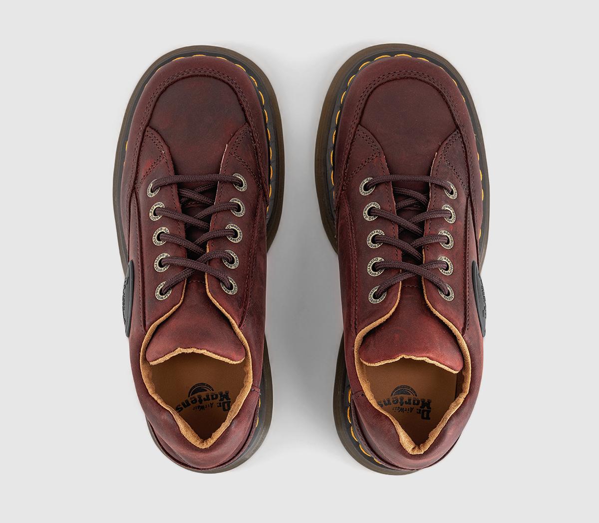 Dr. MartensBuzz 5 Eye ShoesCherry Red Crazy Horse