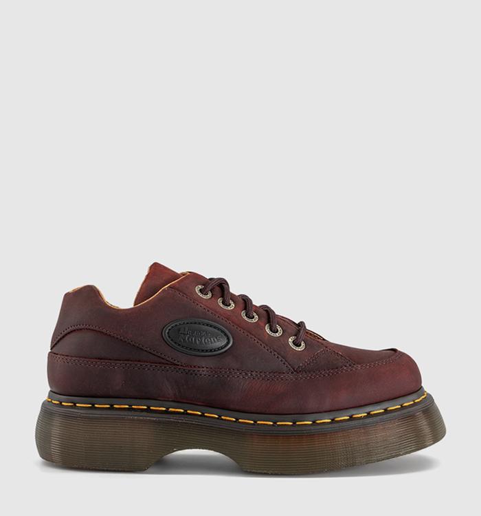 Dr. Martens Buzz 5 Eye Shoes Cherry Red Crazy Horse